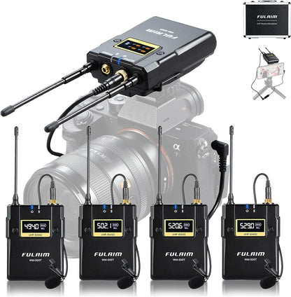 FULAIM WM500 UHF Wireless Lavalier Microphone System