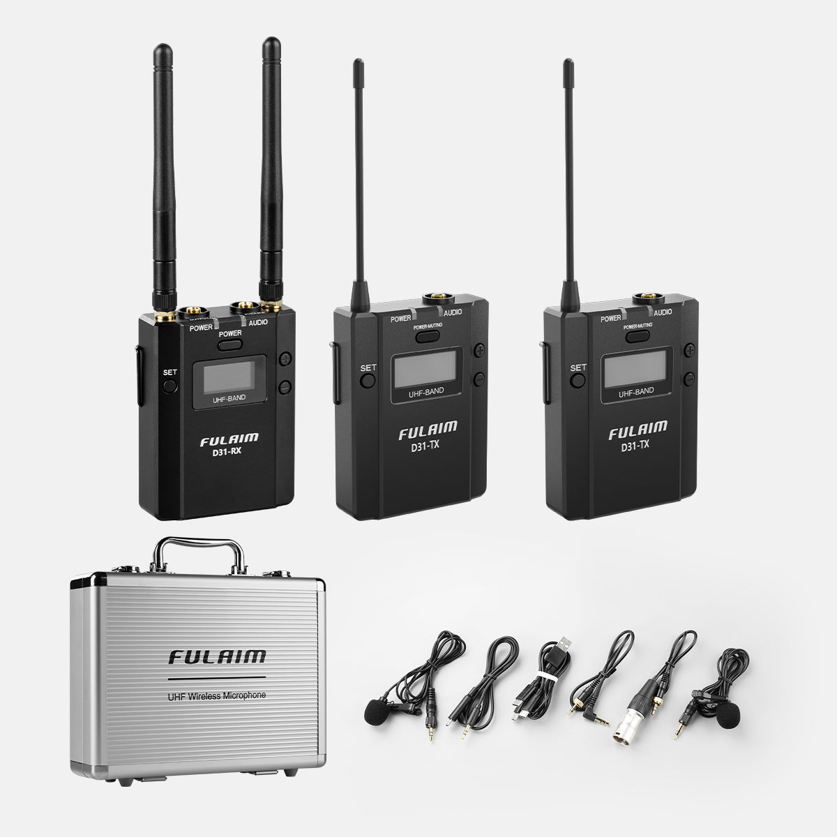 Fulaim D31-Pro Wireless Microphone System